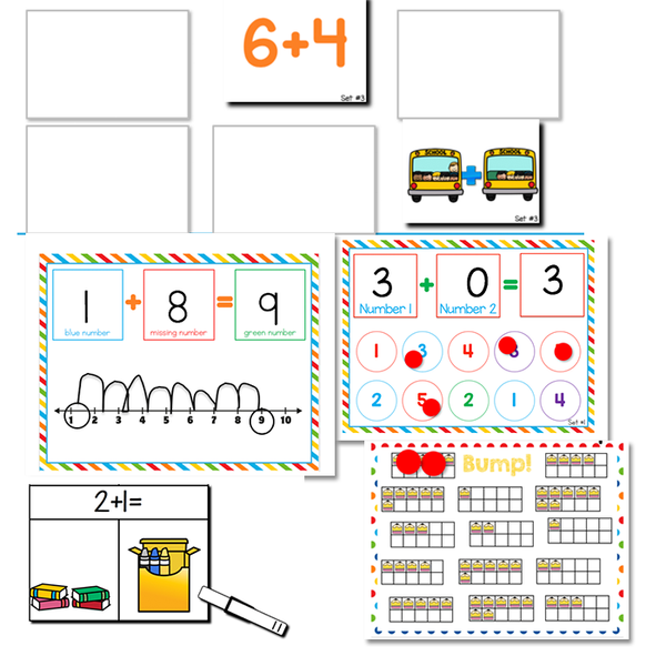 Addition to 10 | Kindergarten Math Centers