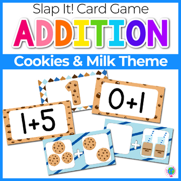 Addition Fact Family Card Game Cookie Theme