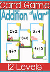 This Addition Facts War Card Game is a great way to learn addition facts! Your kids will have all their facts memorized in no time at all! Best of all it's fun!