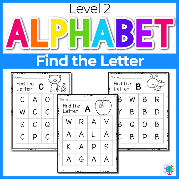 Alphabet Activities | Uppercase and Lowercase Letter Recognition Grids