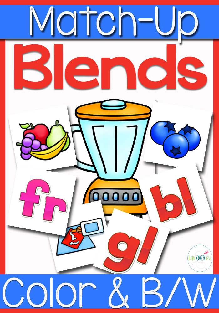 This beginning blends sound match up activity is so cute! The blender is just perfect!!