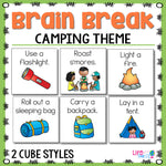Brain Break Cube | Camping Theme