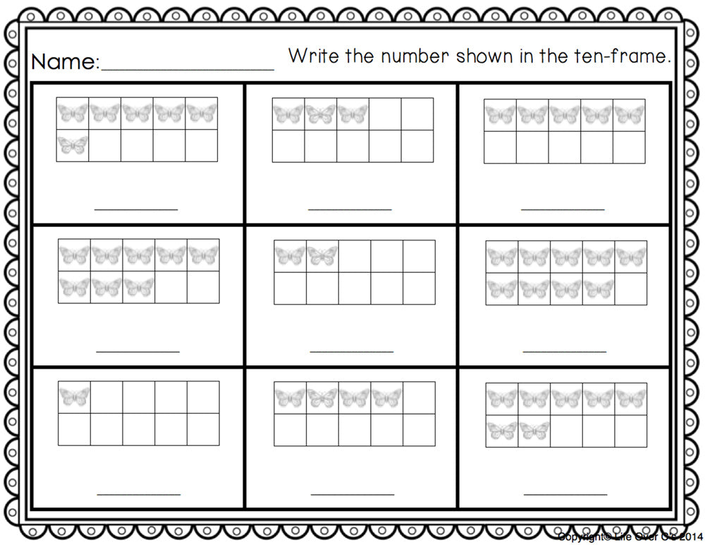 Butterfly Life-Cycle Puzzles for Numbers 1-20