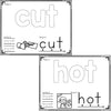 Basic outline CVC Word family mats for kindergarten