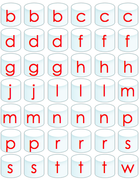 Marshmallow CVC Word Family Mats