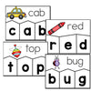 120+ CVC Word Puzzles to help your kindergarteners learn how to create CVC words. 2 levels included for easy differentiation. Perfect for your literacy center! #literacycenter #kindergarten #cvcwords