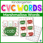Marshmallow CVC Word Family Mats
