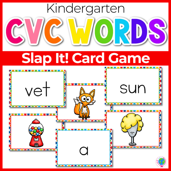 Short Vowel Card Game | CVC Words | Literacy Centers