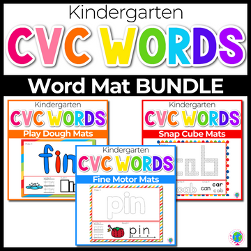 CVC Word Mats for Preschool and Kindergarten | 210 Words