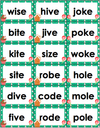 CVCe Words Board Game Christmas Themed