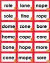 CVCe Words Board Game Christmas Themed
