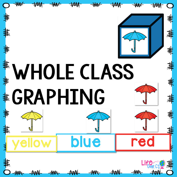 Spring color graphing activities for kindergarten. Whole class graphing activities and independent centers