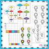 Spring color graphing activities for kindergarten. Whole class graphing activities and independent centers