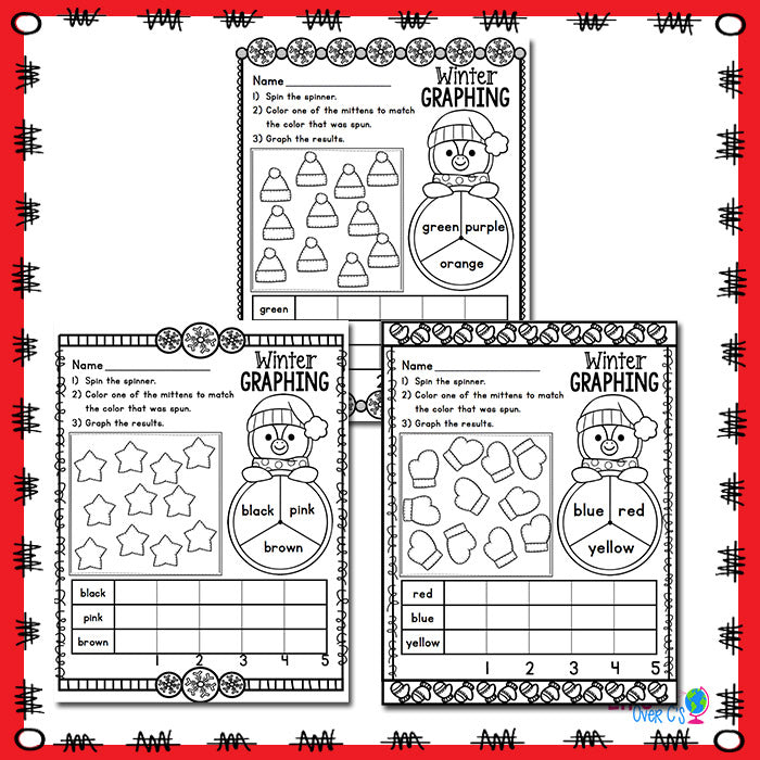 Winter Color Graphing Set