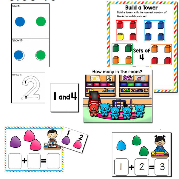 Combining Sets | Pre-K/Preschool Math Centers