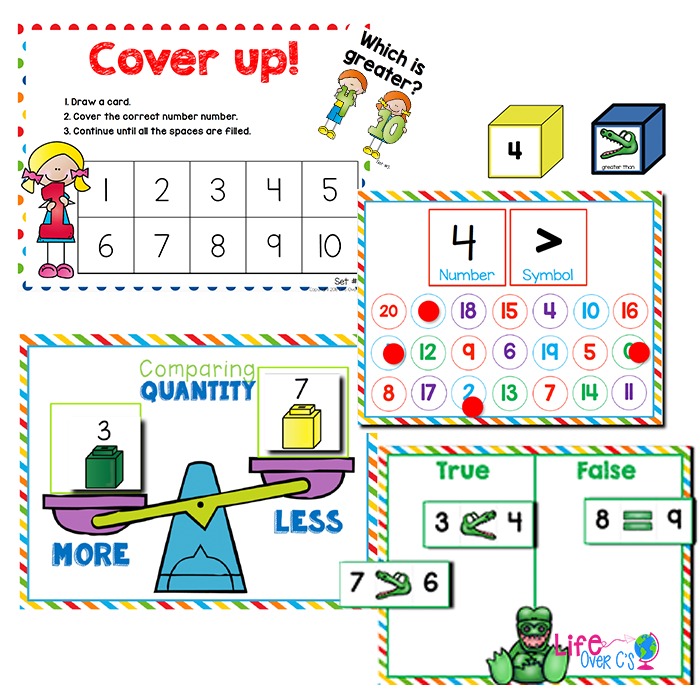 Comparing Numbers | Kindergarten Math Centers