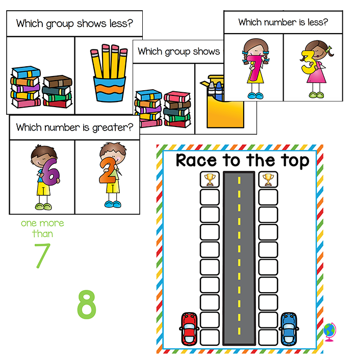 Comparing Numbers | Kindergarten Math Centers