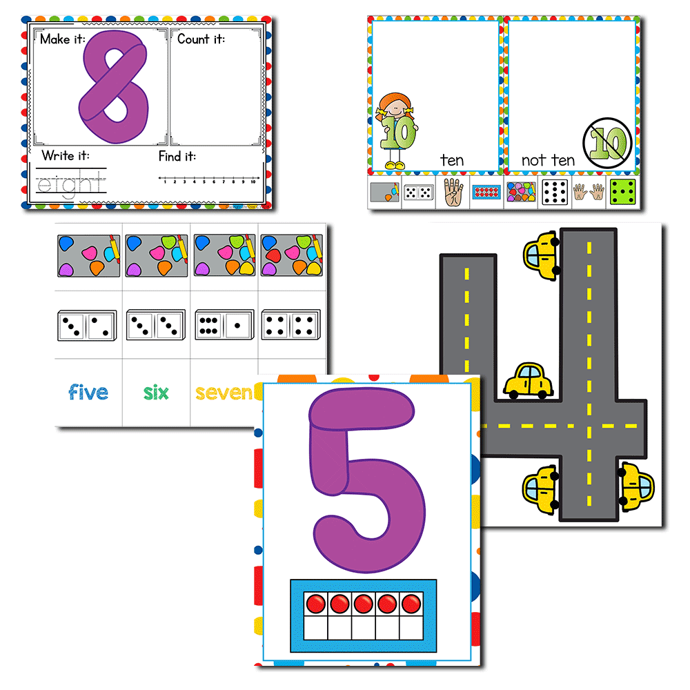 Kindergarten Math Growing BUNDLE | Year Long Differentiated Math