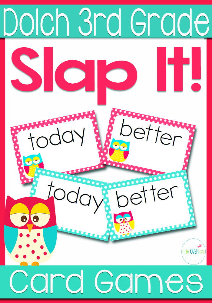 This sight word card game is a great way to learn the Dolch sight words for the 3rd grade level! Your kids won't even realize how much they are learning!