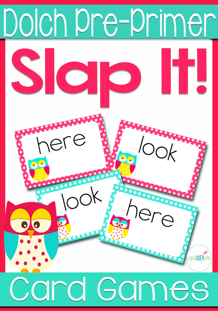 This sight word card game is a great way to learn the Dolch sight words for the pre-primer level! Your kids won't even realize how much they are learning!