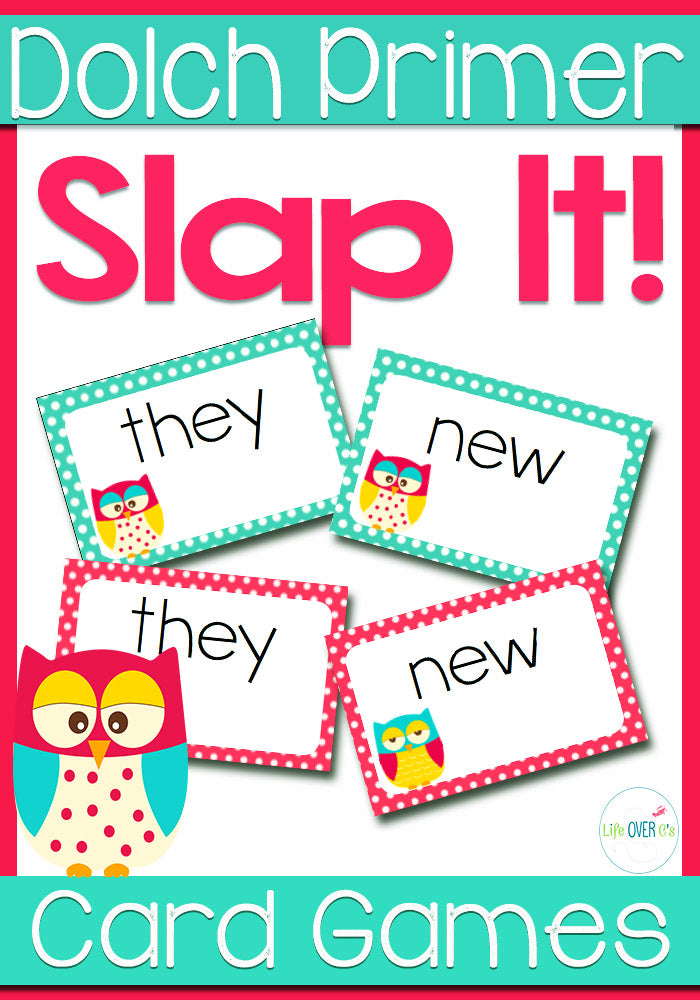 This sight word card game is a great way to learn the Dolch sight words for the primer level! Your kids won't even realize how much they are learning!