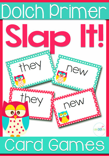 Dolch Sight Words Primer Level Slap-It! Card Game