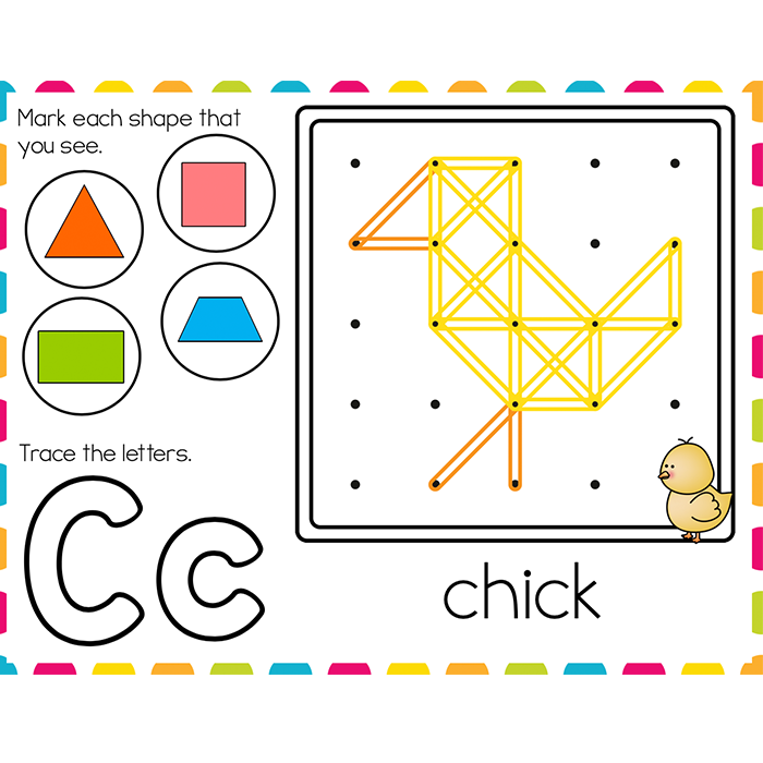 Fine Motor Mats for Easter | Geoboards