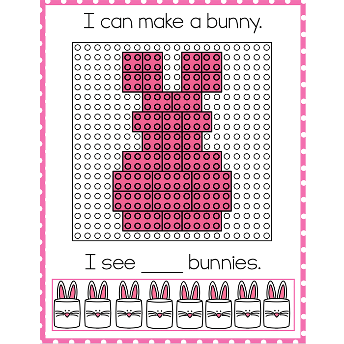 Fine Motor Mats for Easter | Building Bricks