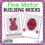 Fine Motor Mats for Easter | Building Bricks