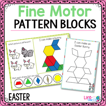 Fine Motor Mats for Easter | Pattern Blocks