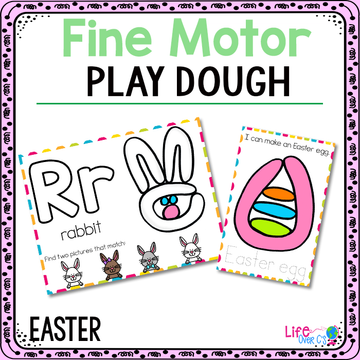 Fine Motor Mats for Easter | Play Dough