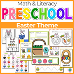 Preschool/ Pre-k Math & Literacy Centers | Easter Theme