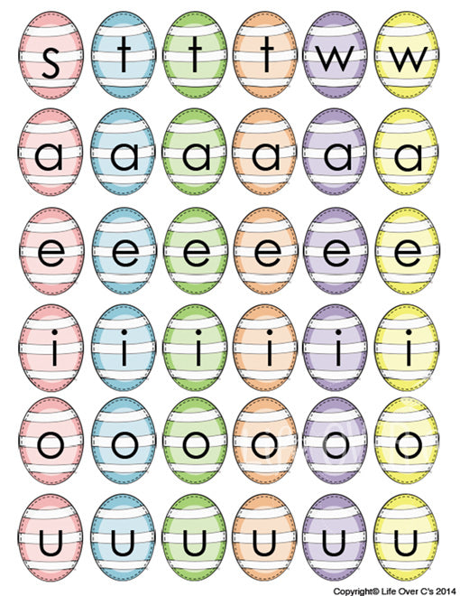 CVC Word Easter Baskets