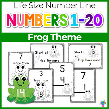 Frog Number Lines: Adding and Subtracting within 20