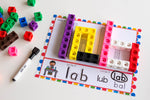 CVC Word Mats: Snap Cubes