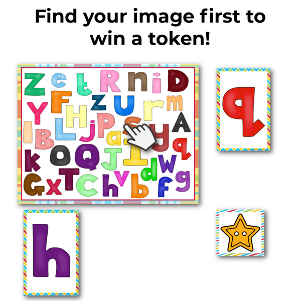 Alphabet Theme I Spy 'Flip' Board Game