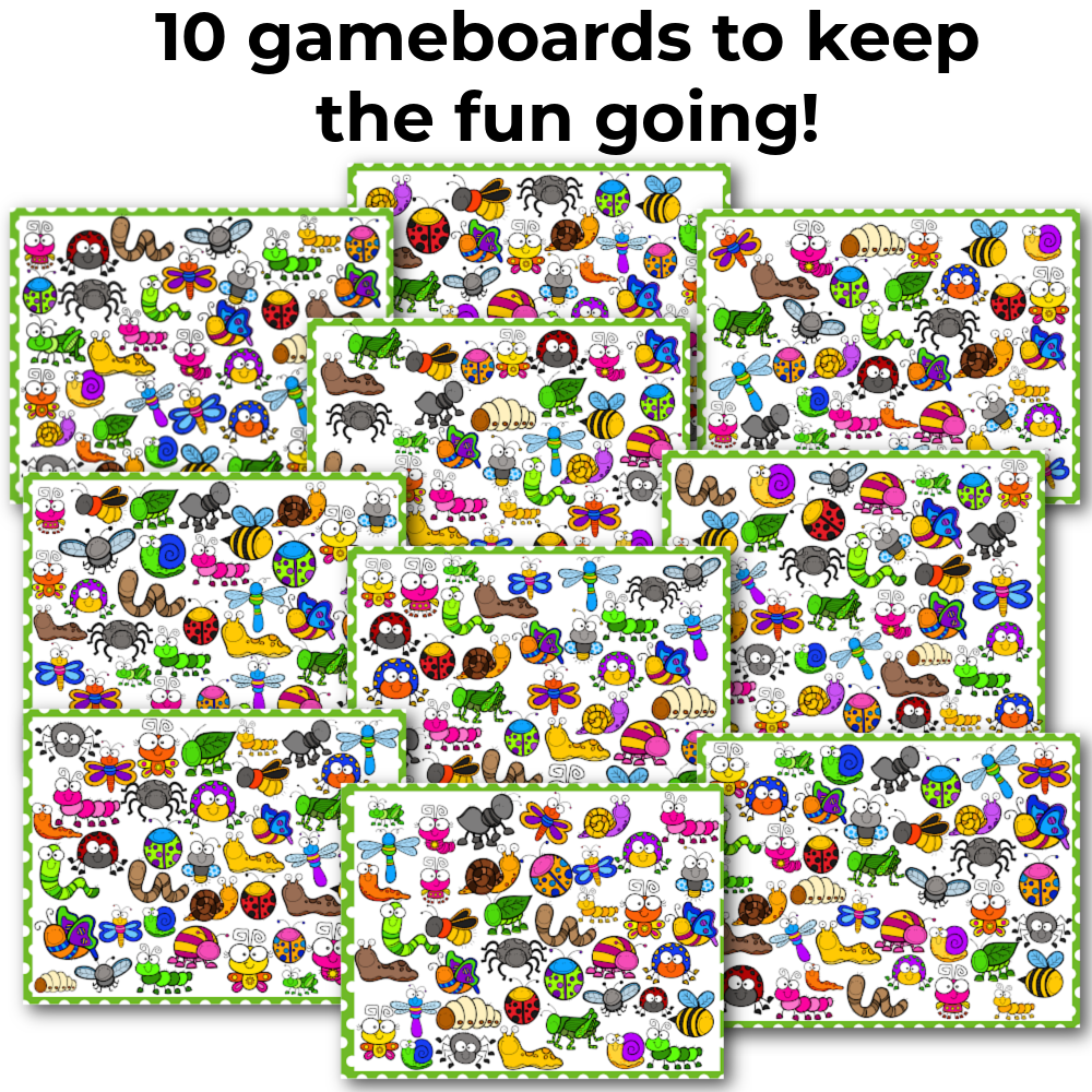 Bug and Insect Theme I Spy 'Flip' Board Game