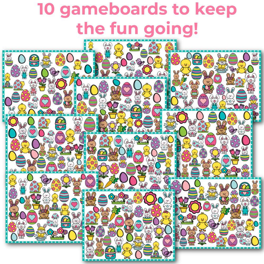 Easter Theme I Spy 'Flip' Board Game