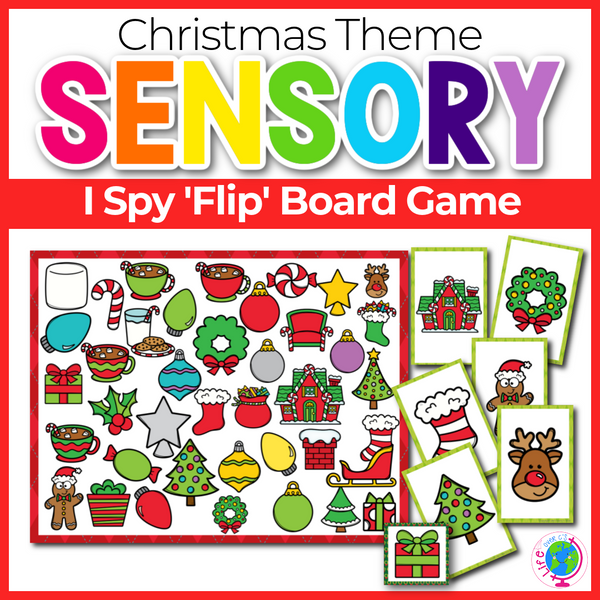 Christmas Theme I Spy 'Flip' Board Game
