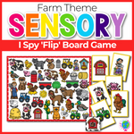 Farm Theme I Spy 'Flip' Board Game