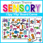 Ocean Animal Theme I Spy 'Flip' Board Game