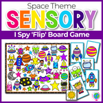 Space Theme I Spy 'Flip' Board Game