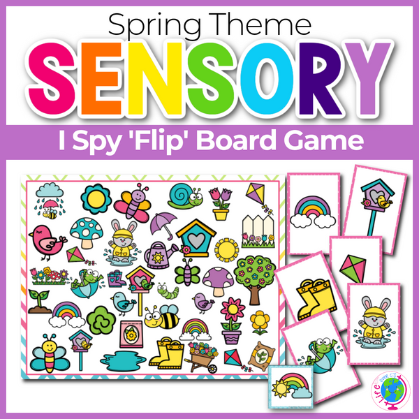 Spring Theme I Spy 'Flip' Board Game