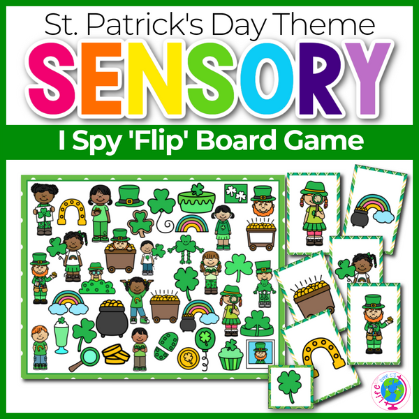 St. Patrick's Day Theme I Spy 'Flip' Board Game