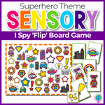 Superhero I Spy 'Flip' Board Game