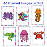 Ocean Animal Theme I Spy 'Flip' Board Game
