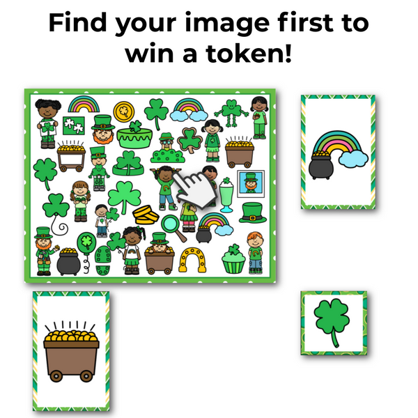 St. Patrick's Day Theme I Spy 'Flip' Board Game