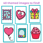 Valentine's Day Theme I Spy 'Flip' Board Game