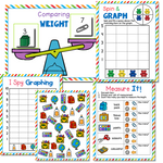 Comparing weight printable, spin and graph activity and measurement activities.