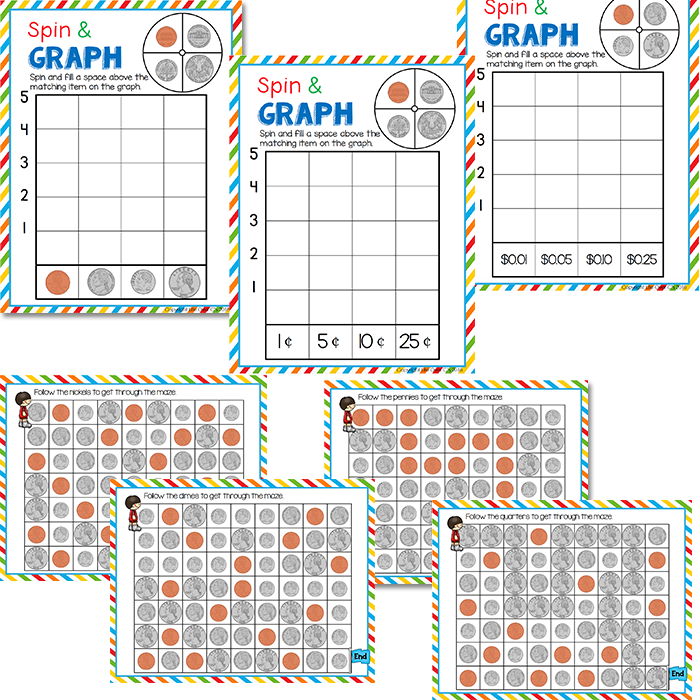 Money Pack | Coin Identification | Kindergarten Math Centers
